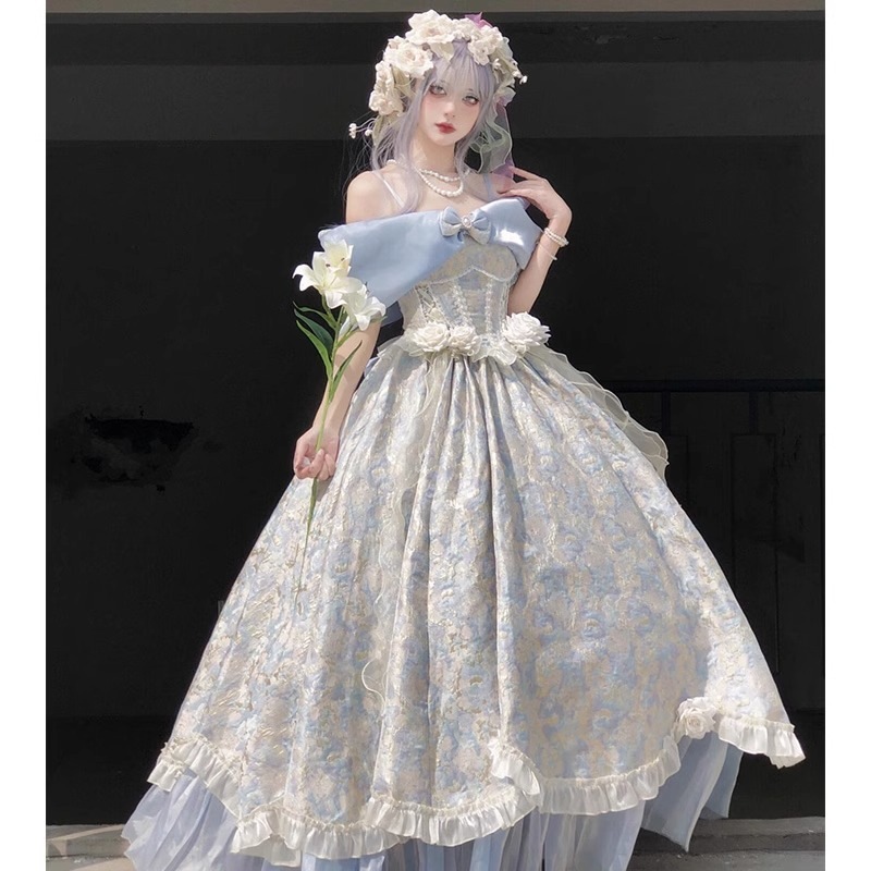 ロリータイブニングドレスプリンセスドレス高級学生誕生日パーティードレス甘い日常のドレス