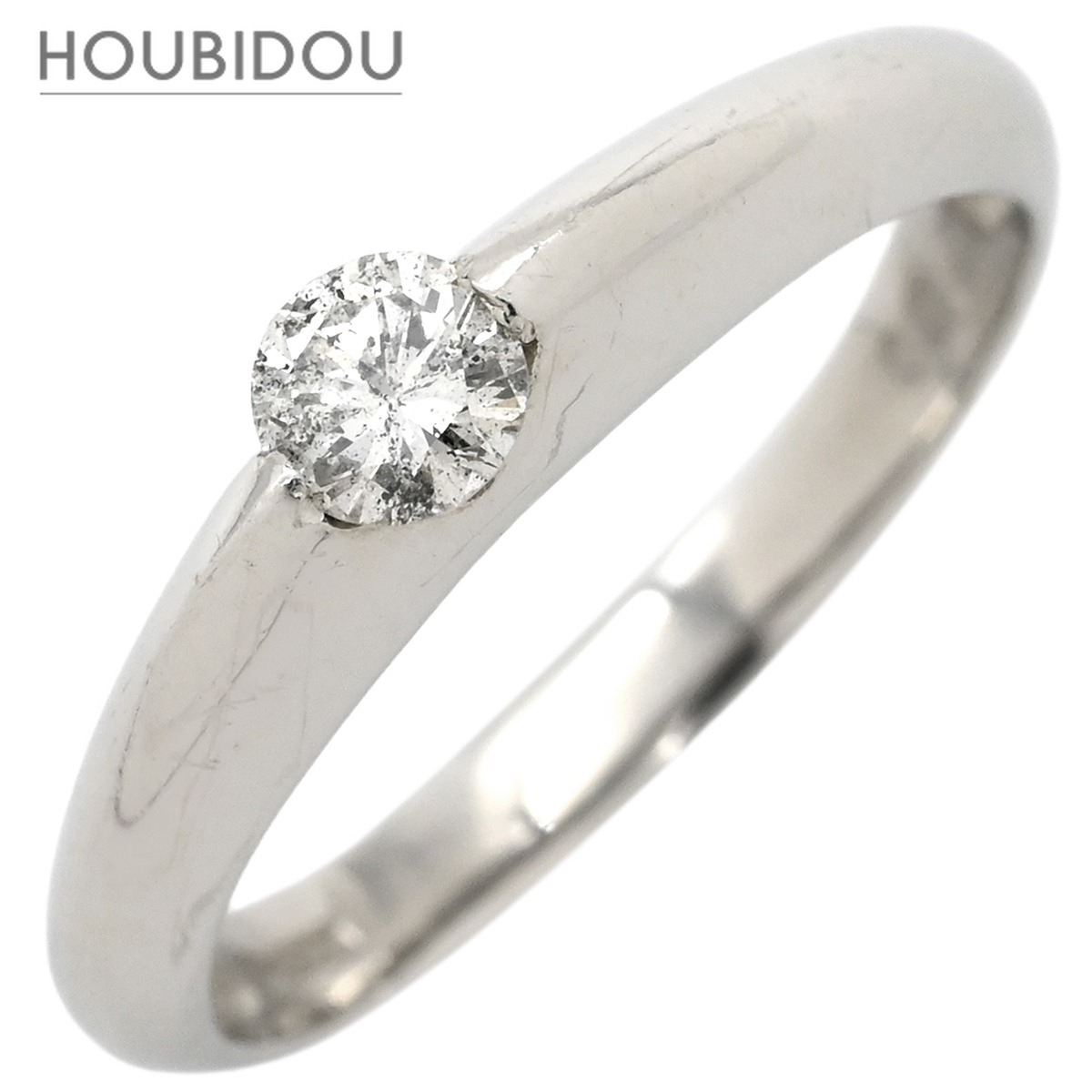 リング 指輪 ダイヤモンド 0.21ct プラチナシルバー 1石 1粒 1P ブリリアントカット プラチナ900 11号【中古】