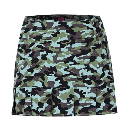 ミントミリタリープリーツミニスカート