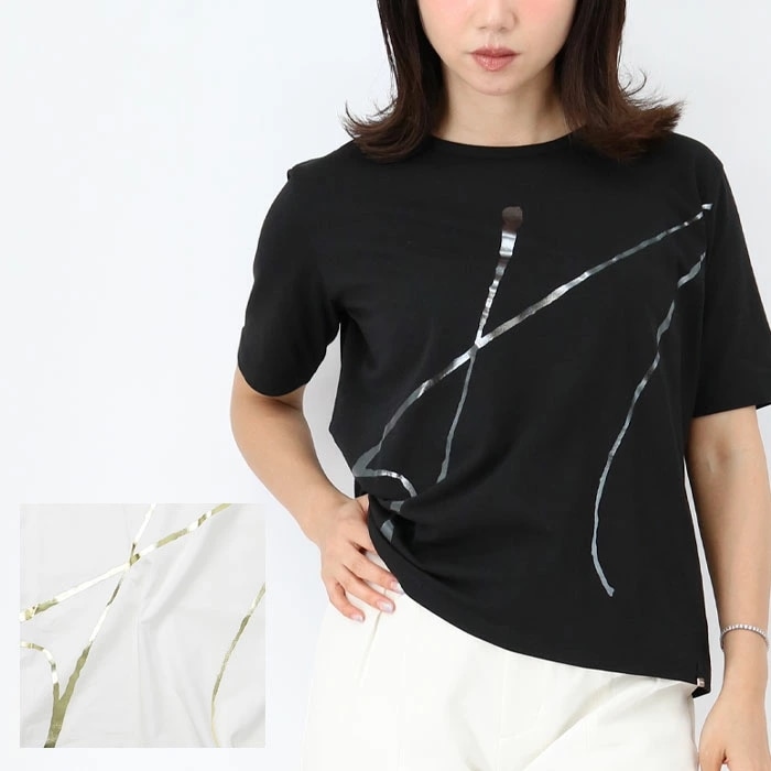 JG000212D 52009 レディースTシャツ ロゴプリント SS TEE 半袖 クルーネック カットソー