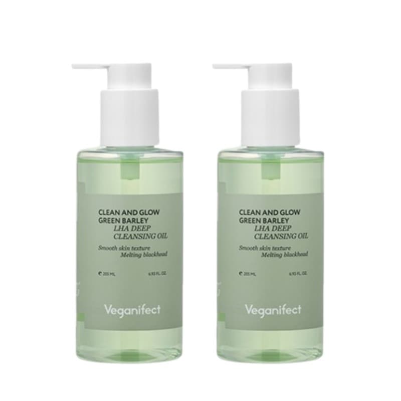 [1+1]クリーン＆グロー青麦 LHA ディープクレンジングオイル, 205ml
