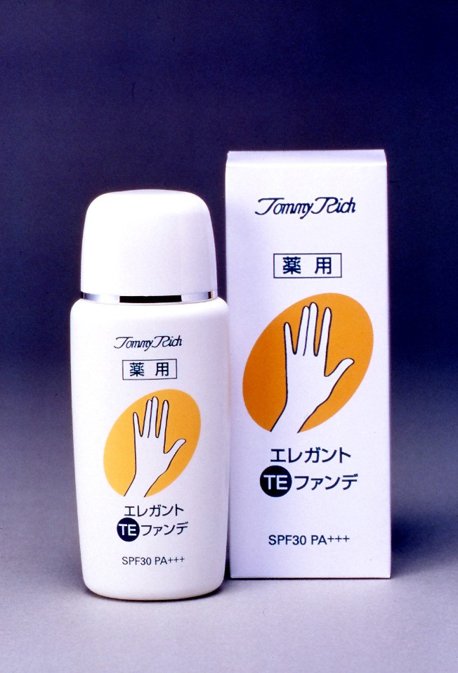 トミーリッチ 薬用エレガントTEファンデ 乳液タイプ ウォータープルーフタイプ 医薬部外品 手 腕 肌あれ 日焼け ほてり うるおい 保護 紫外線防止 スキンケア SPF30 PA+++