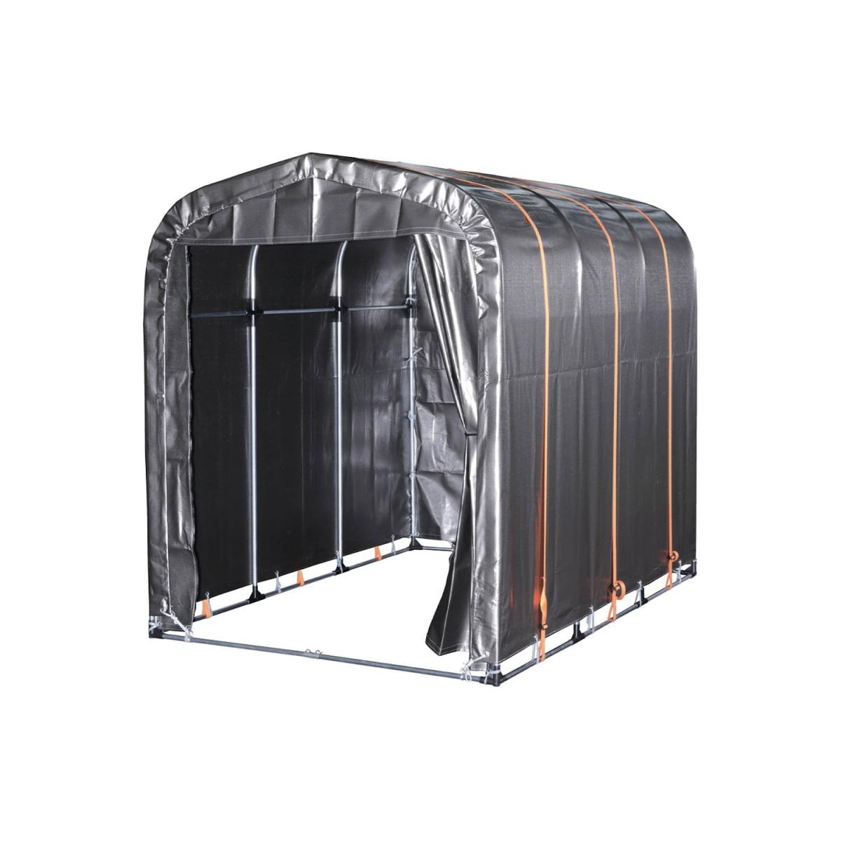 南榮工業 NAN-A パイプ倉庫 OUTDOOR ORANGE 本体一式 組立式 幅1560x奥行2200x高さ1890mm パイプ外径19.1mm サイクルハウス 物置