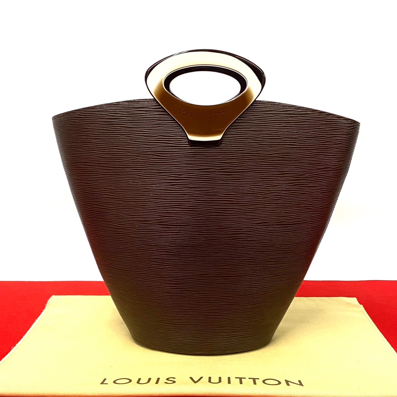 ヴィンテージ ノクタンブル エピハンドバッグ レザー ブラウン 54692