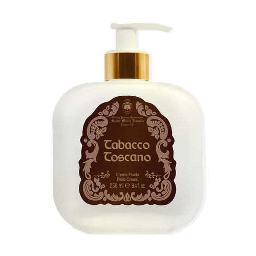 サンタ マリア ノヴェッラ フルイド ボディ クリーム トバッコ トスカーノ 250ml ガラス ポンプ付き SANTA MARIA NOVELLA TABACCO TOSCANO FLUID BOD
