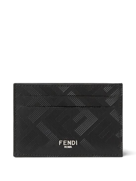 FENDI Men Business Card Wallet 7M0371 AJF4 F0GXN NERO PALLADIO