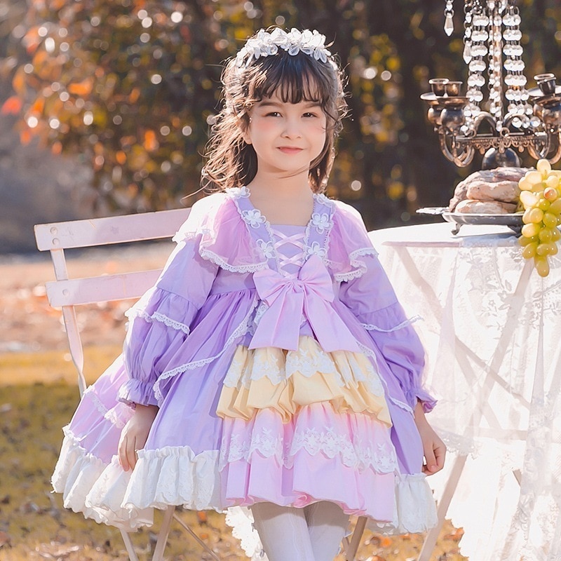 春ロリータ ロリータ子供用スカート 女の子 プリンセス レーススカート チュチュスカート スパニッシュスカート 6,122円