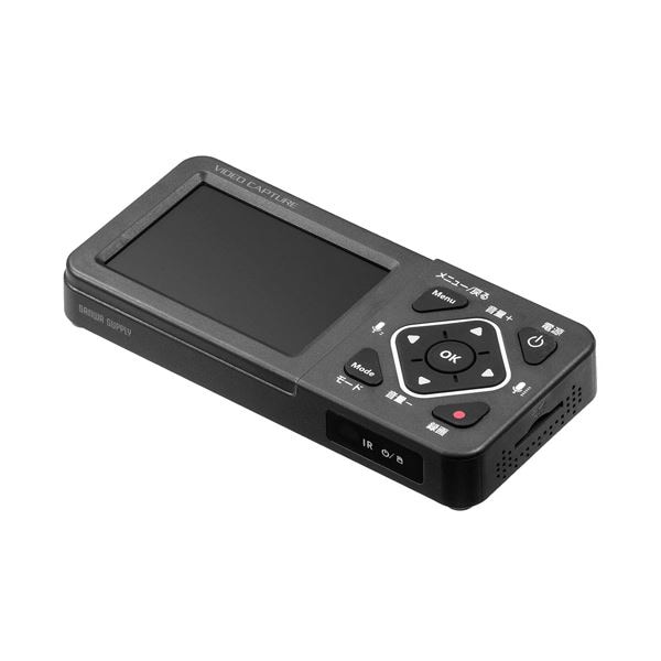 サンワダイレクト ビデオキャプチャーモニタ付 ゲームビデオテープ対応 400-MEDI034 1個