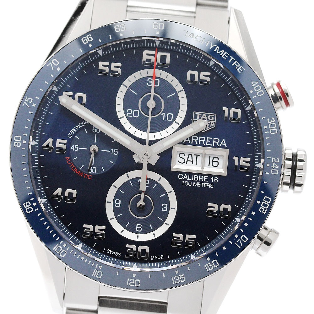 タグホイヤー TAG HEUER CV2A1V カレラ キャリバー16 デイデイト クロノグラフ 自動巻き メンズ 良品 箱・保証書付き_951723【中古】