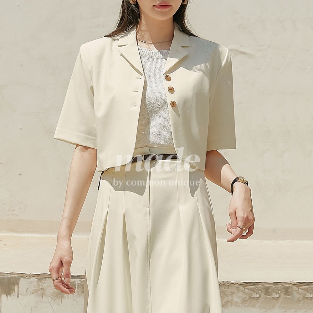 ベニスセットアップクロップドシングルジャケット