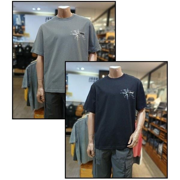 （共有）ワンダーラスト地図ラウンド半袖Tシャツ JR2TSU252_BP_BP