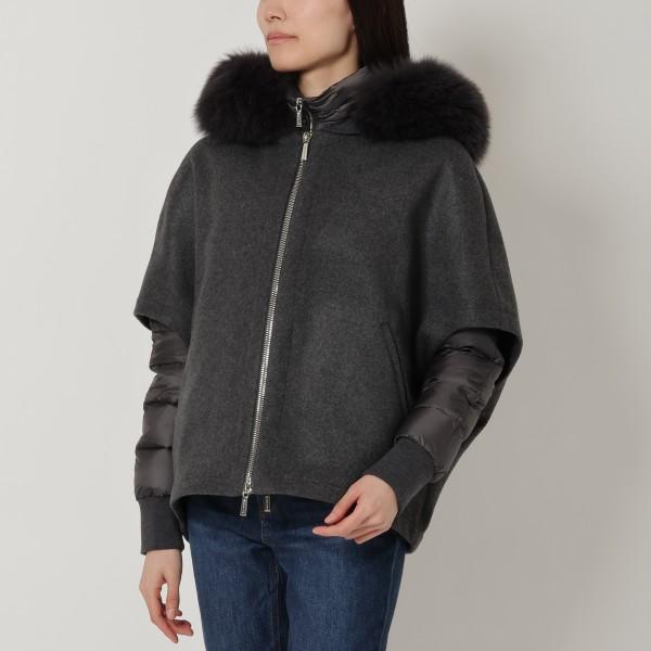 ダウンジャケット コート ペガソ グレー ブラック レディース PEGASO-CZI V2389