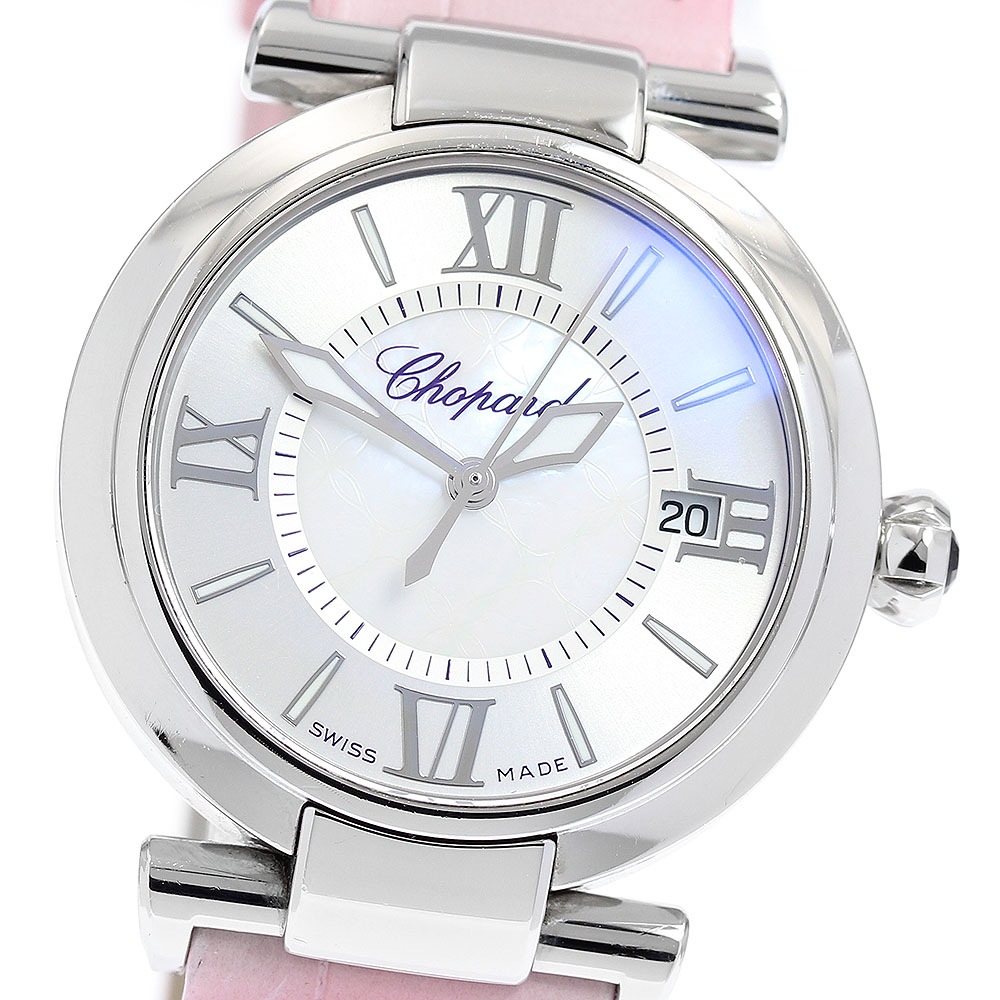 ショパール Chopard 388563-3001 インペリアーレ ホワイトシェル 自動巻き レディース 保証書付き_869518【中古】