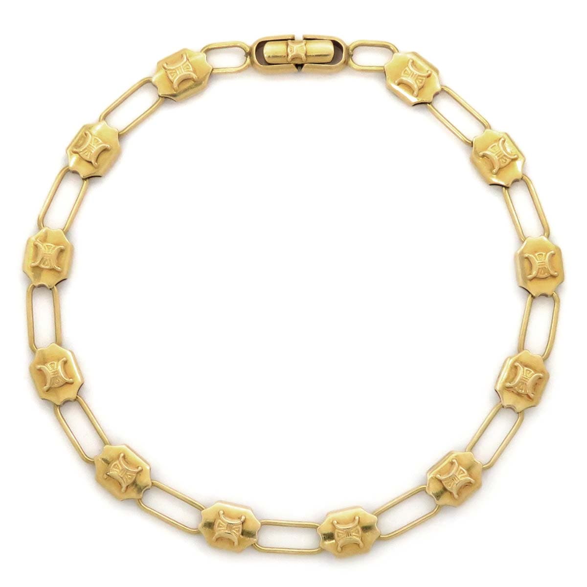 セリーヌ CELINE ブレスレット トリオンフ チェーンブレス K18YG ゴールド K18YG 750 ヴィンテージ アンティーク 【中古】