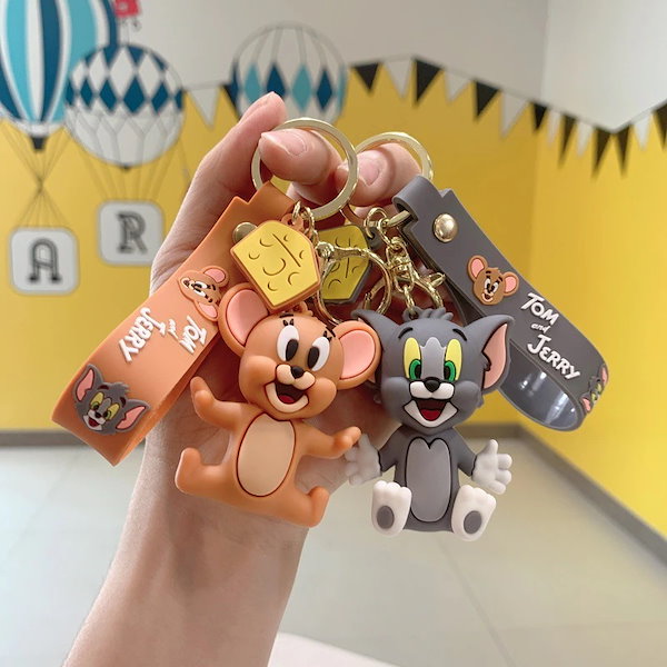 Qoo10] トムとジェリー人形車スクールバッグキーチ