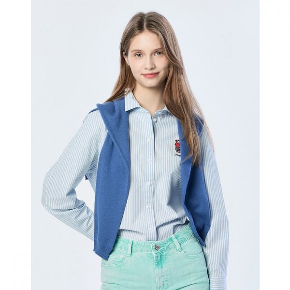 [25SS] ハリーロゴオックスフォードシャツブルー HSSH5B205B1