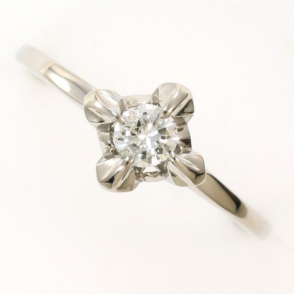 Pm リング 指輪 6号 ダイヤ 0.14 総重量約2.2g ジュエリー 中古