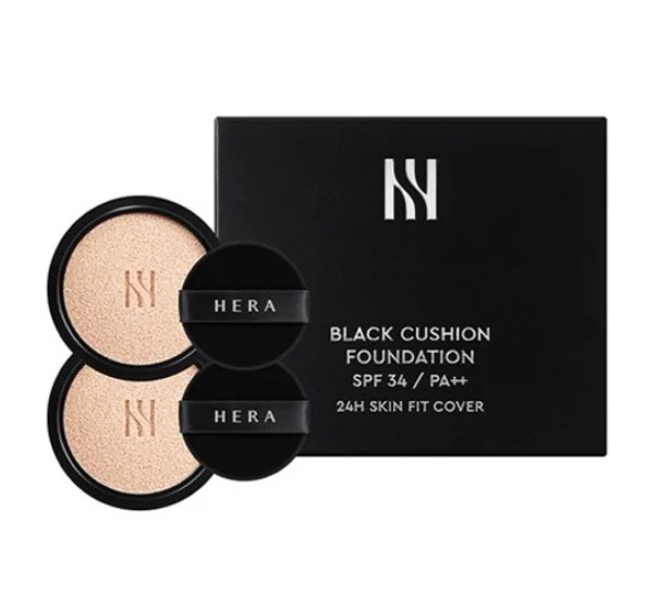 ヘラブラッククッションファンデーション詰め替えデュオ15g 2p 21N1 2個