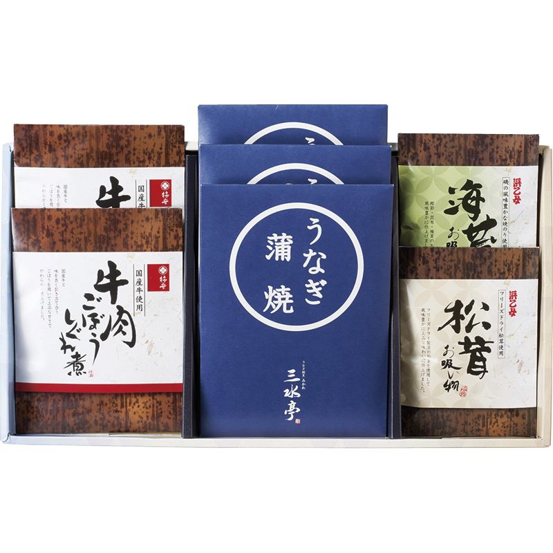 三河一色産うなぎの蒲焼/柿安/お吸物セット B-B