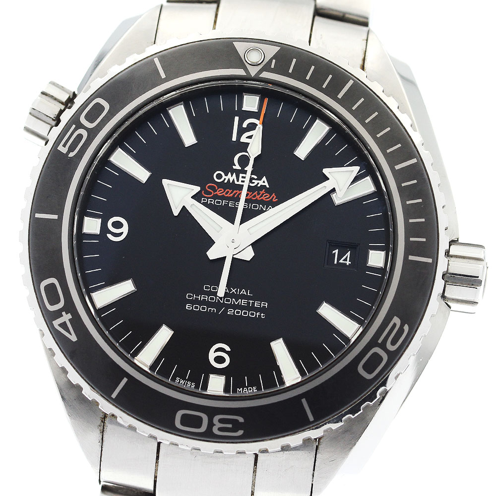 オメガ OMEGA 232.30.46.21.01.001 シーマスター プラネットオーシャン デイト 自動巻き メンズ 保証書付き_884092【中古】