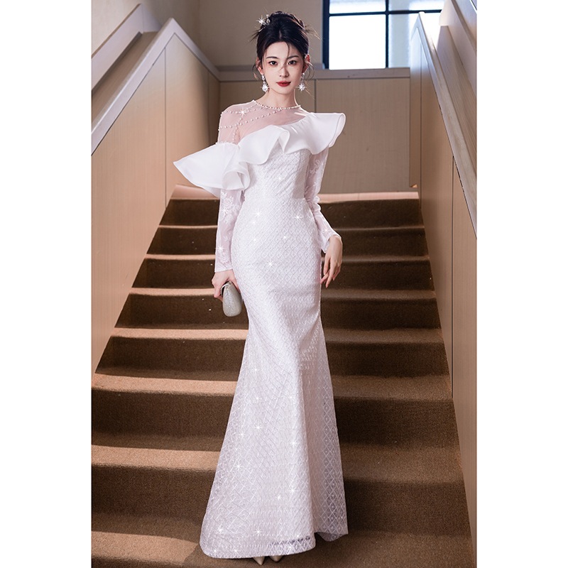 パーティードレス ミモレ丈 結婚式 ワンピース 大きいサイズ ドレス ウェディング 二次会 披露宴 発表会 フォーマル お呼ばれ 花嫁 同窓会 入学式 卒業式