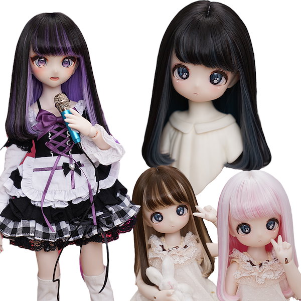Qoo10] BJD 1/3 1/4 ドール用ウィッグ