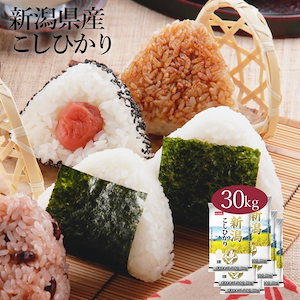 米 新潟県産 こしひかり 30kg 5kg 6セット 令和6年産 お米 こめ 30キロ 安い おこめ 白米 国産 食品 ギフト 引っ越し 挨拶 内祝い お歳暮 送料無料 おくさま印 新米