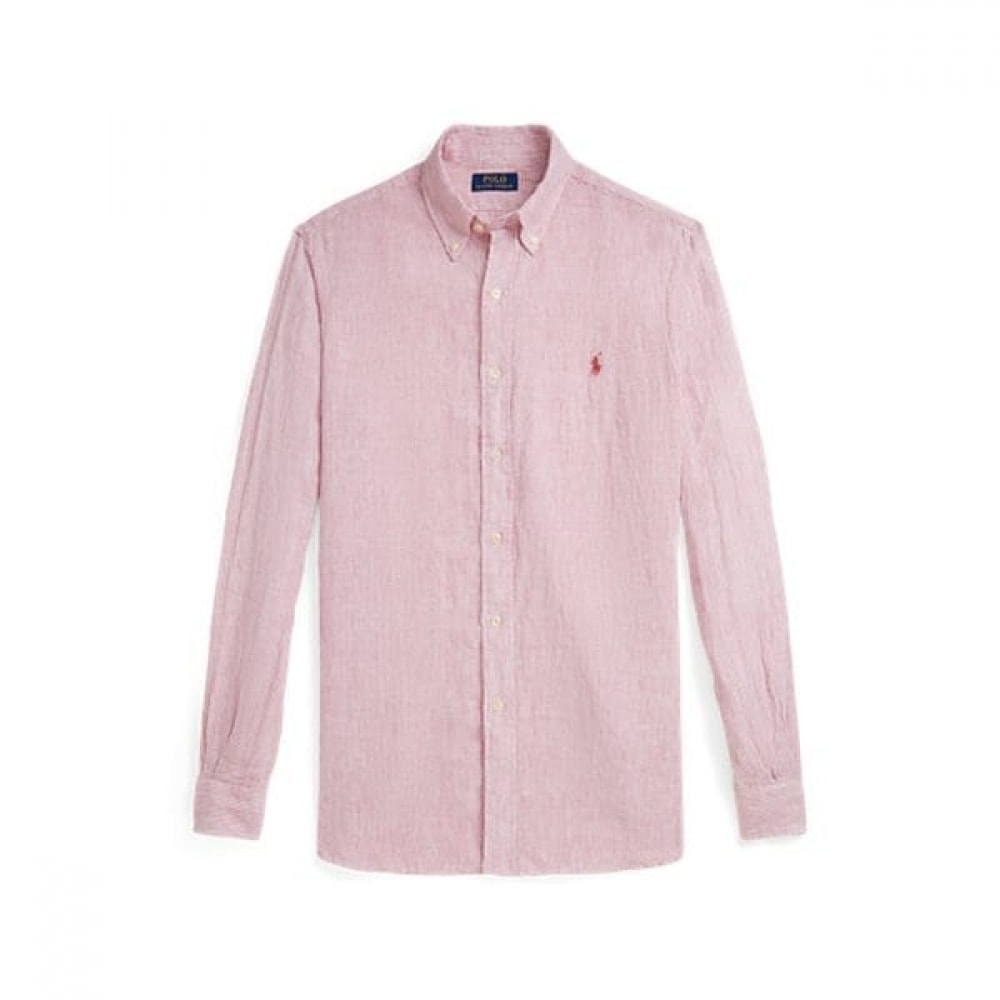 ポロラルフローレンメンズクラシックフィットストライプリネンシャツ (MNPOWOV16824411600)