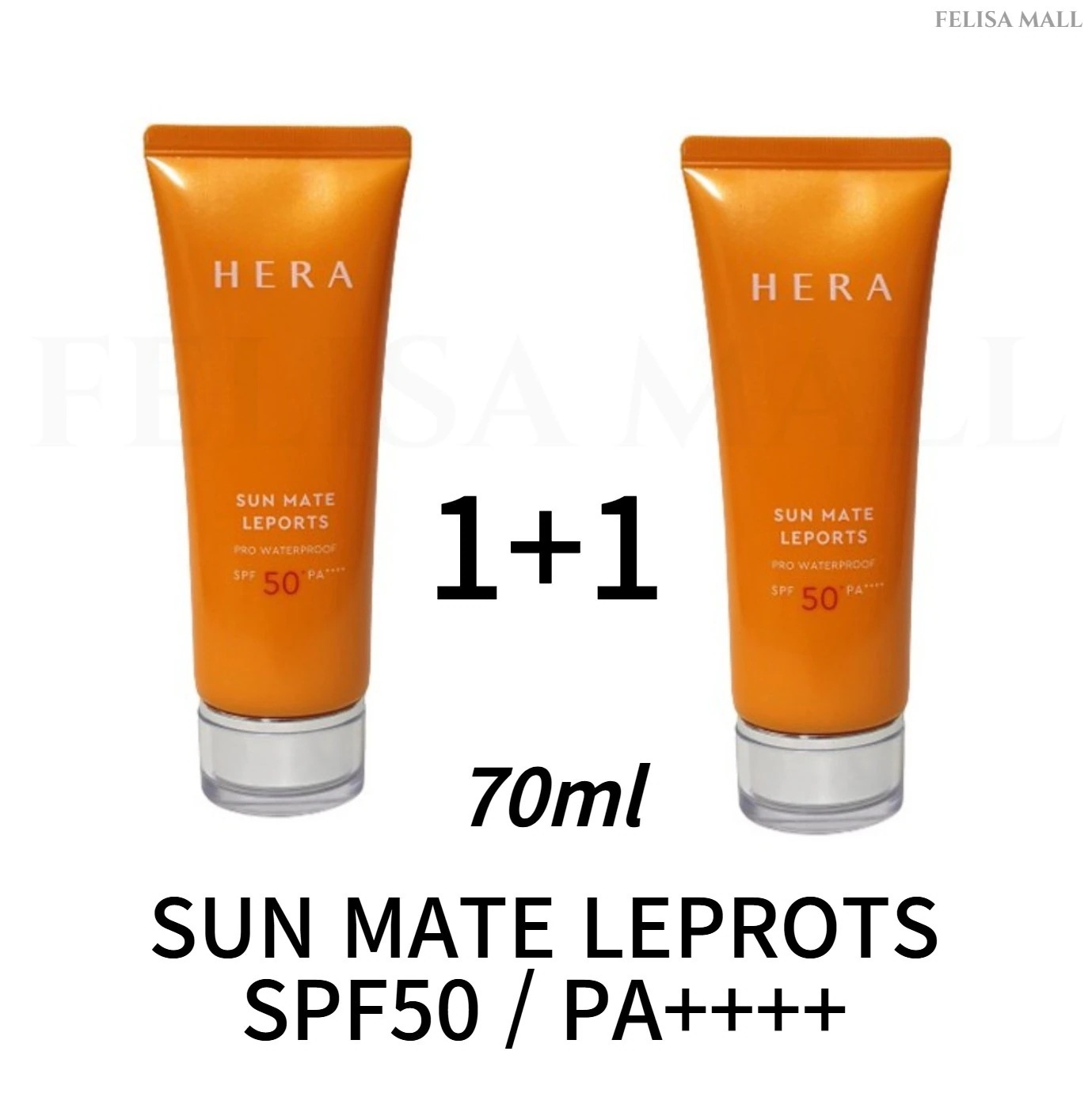 [HERA] 1+1】サンメイト レポーツ プロ ウォータープルーフ 日焼け止め SPF50 + PA +++ 70MLx2つ