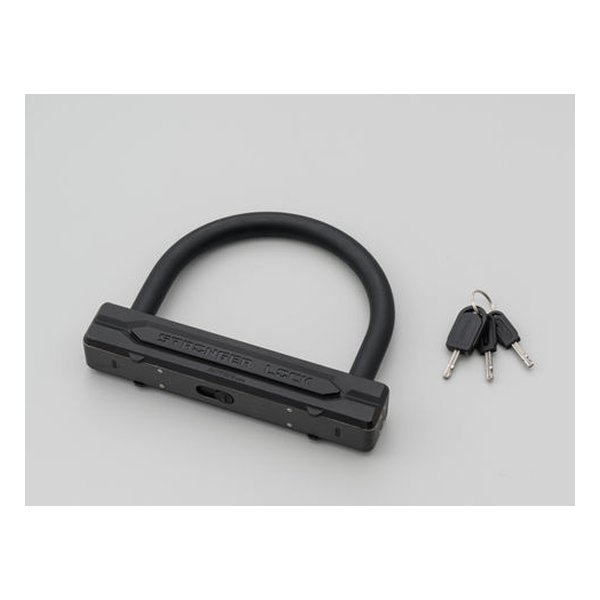 ストロンガーU字ロック W154/H120mm 鍵穴シャッター LEDライト付きキー1本付属 32696