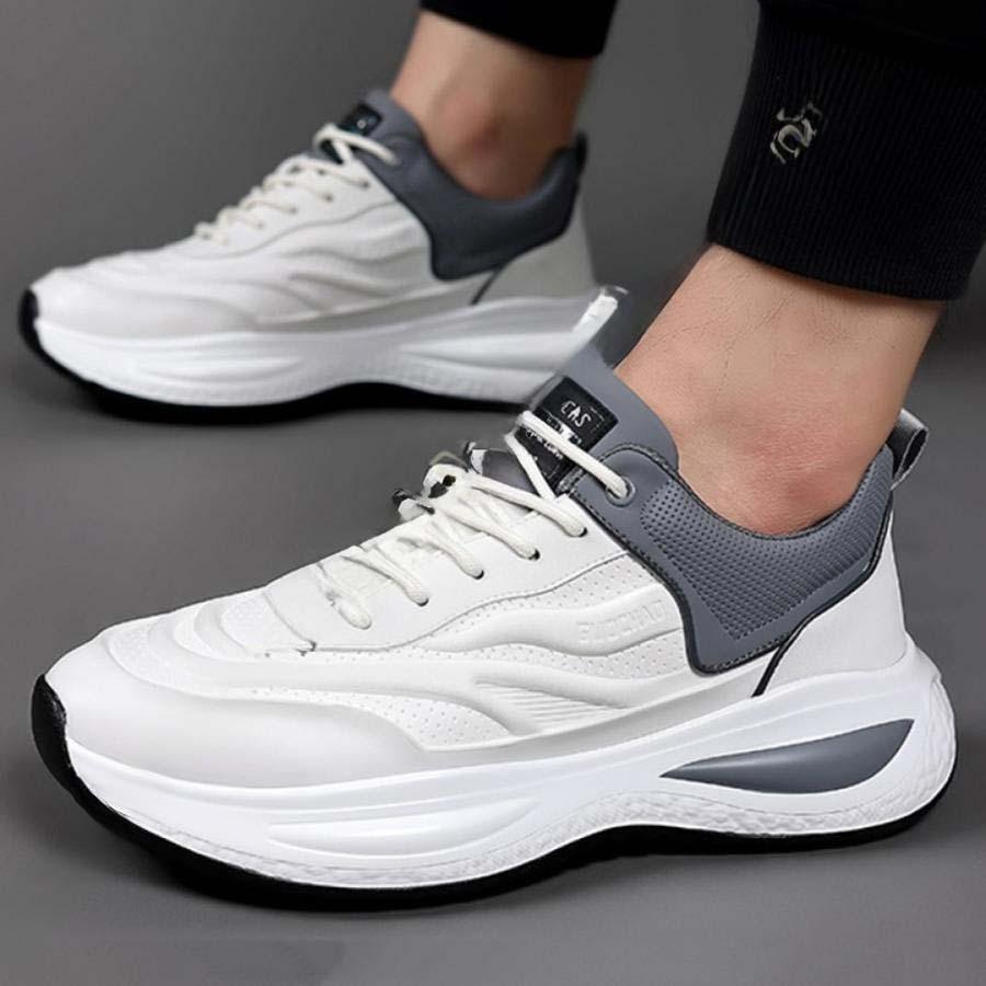 2025新品 数量限定 メンズ スニーカー カジュアルシューズ 白 軽量 ウォーキングシューズ 通気スニーカー 痛くない 歩きやすい かわいい 防滑フラットシューズ 紐 ローカット 短納期