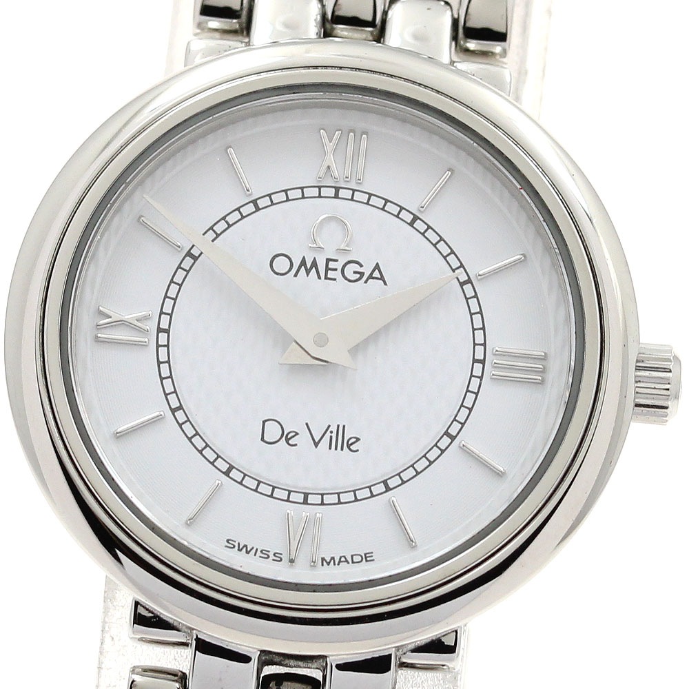 オメガ OMEGA 7574.21 デビル クラシック クォーツ レディース 保証書付き_894719【中古】