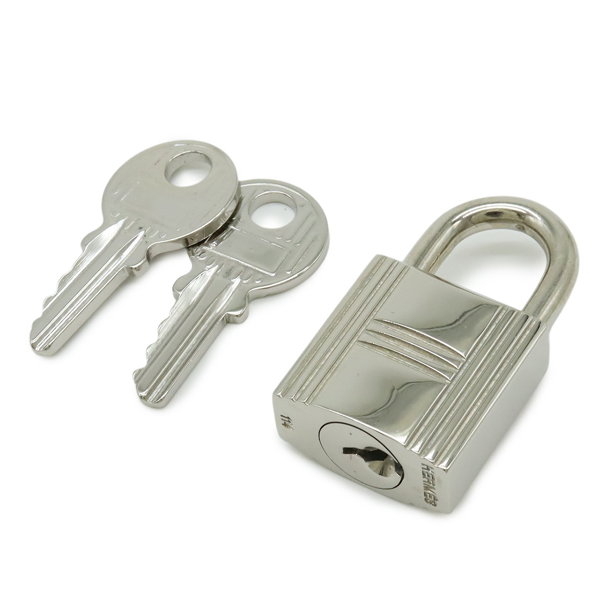 カデナ パドロック No.114 南京錠 鍵 カギ キー付き シルバ