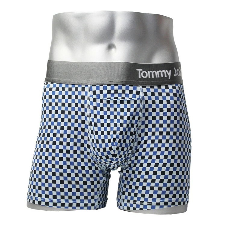 トミージョン：COOL COTTON ボクサーパンツ [フェア・アクア・チェックメイト]【1000022-FAC】