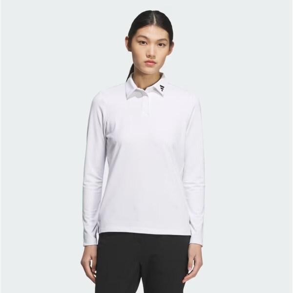 [] 25FW ウーマンズ ジャカード 長袖ポロシャツ JM9559