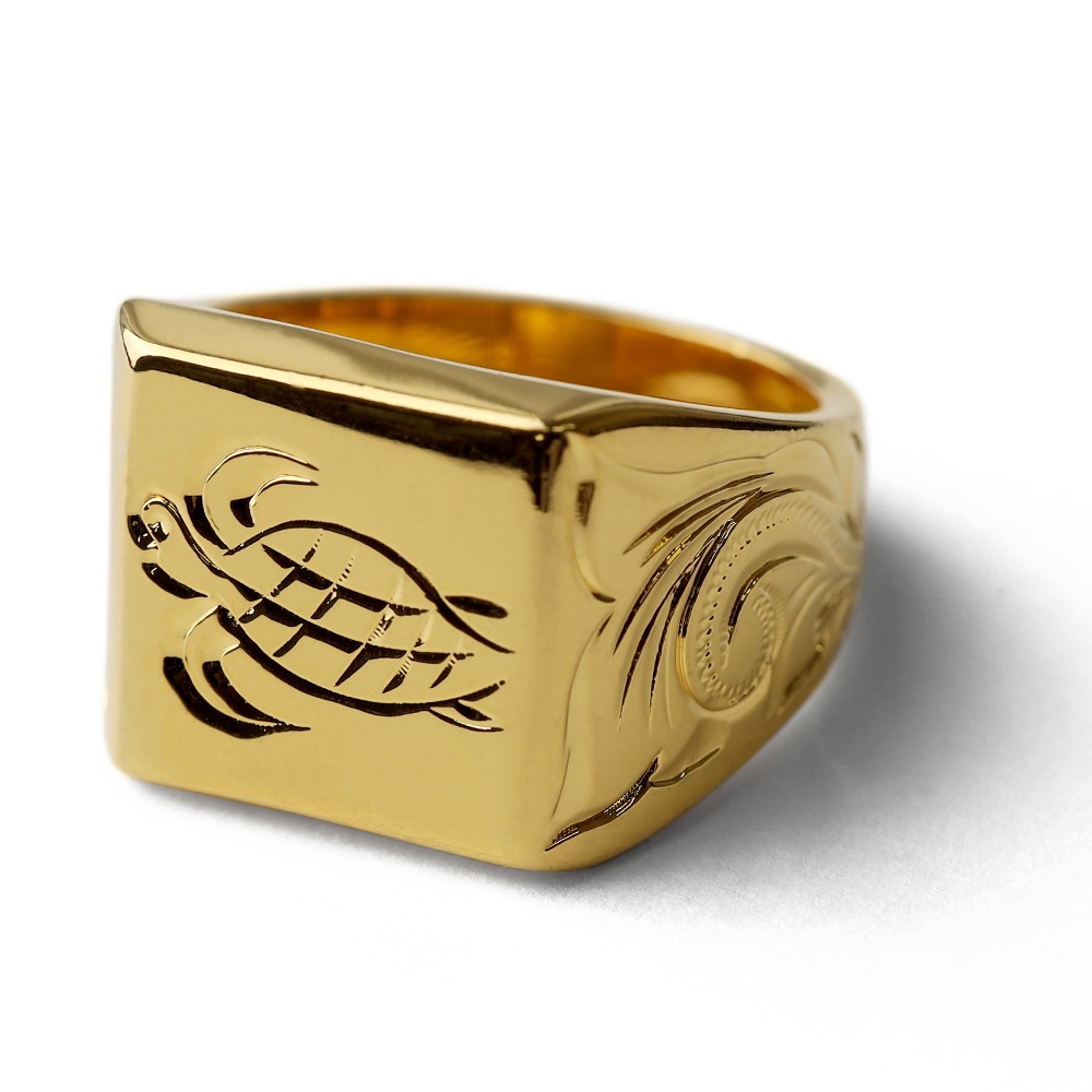 BFF 印台リング ウミガメ [bffr008-g-l]