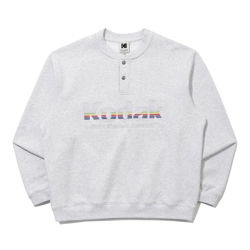 [公式]レインボーヘンリーネックマンツーマン MELANGE GREY