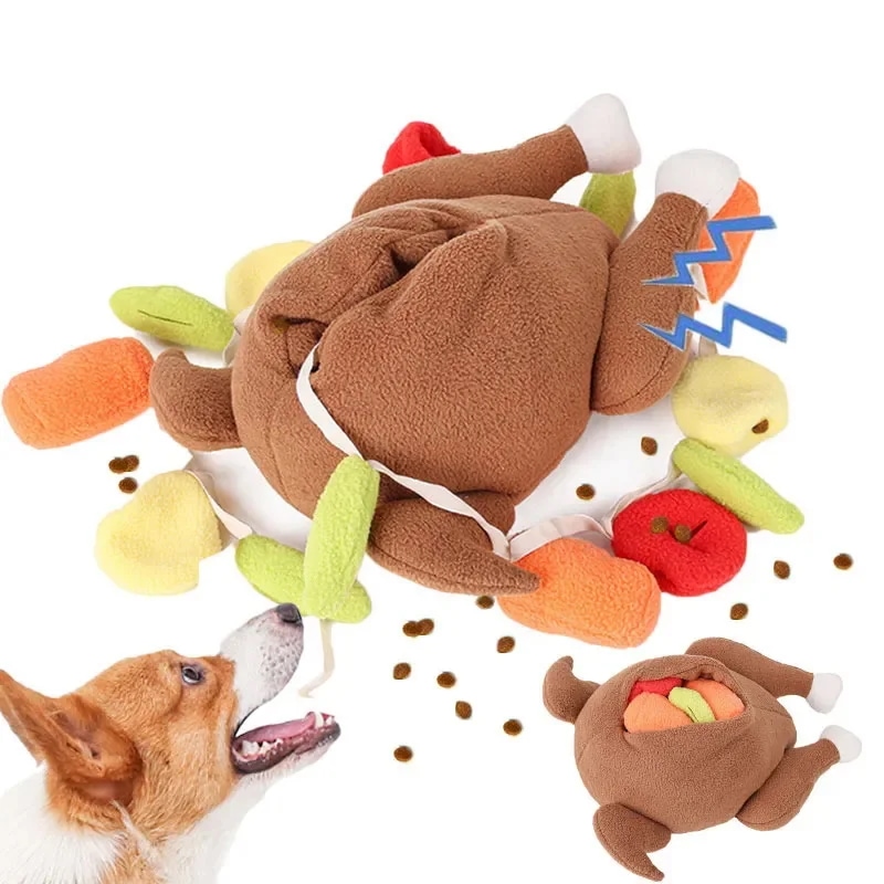 ぬいぐるみペット犬鼻声おもちゃペットインタラクティブパズルフィーダー食品トレーニングiq犬がきしむおもちゃかわいい動物活動治療ゲーム