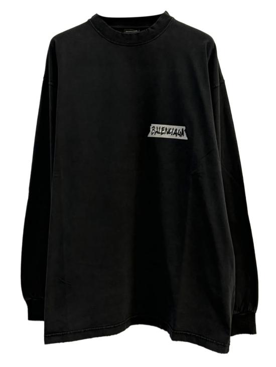 BALENCIAGA Men T-Shirts 850404 TTVL61041 Black
