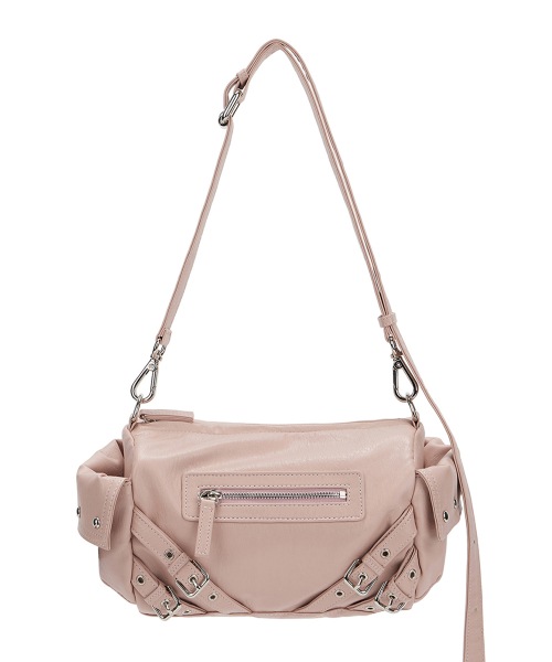 【DEINET】 STUD POCKET BAG IN PINK ショルダーバッグ 正規品