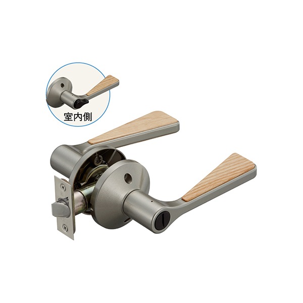 マツ六 7010065 リフォーム用レバーハンドル錠 間仕切錠(個室用)