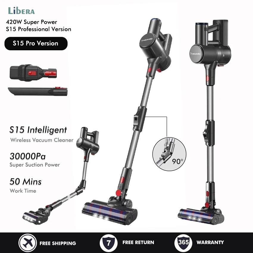 S15ハンドヘルド掃除機30 kPa 400 W強力6 IN 1縦型掃除コードレス掃除機ほこり検知ランプ付き水タンク付きハンドヘルド掃除機芝刈り機に適している - AliExpress 43,109円