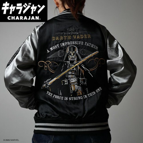 丸眞(マルシン) スカジャン(L) スター・ウォーズ ダースベイダー「ゴールドストロング」　男女兼用 キャラクター キャラジャン CHARAJAN 　2535035000