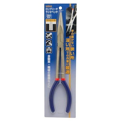 他サイト： 高儀 TAKAGI 1104260 M＆M ロングリーチラジオペンチストレート280の商品画像