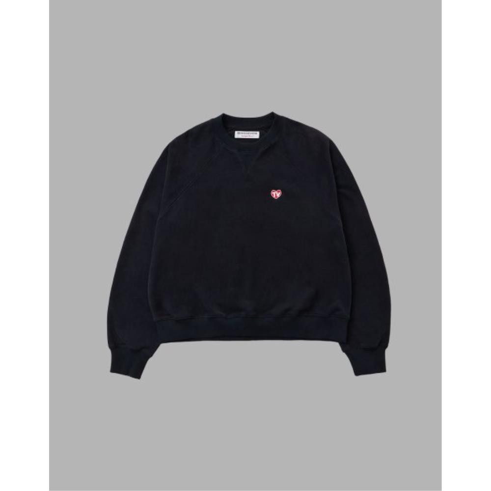 THE MUSEUM VISITOR TV HEART LOGO SWEATSHIRTS BLACK 11298