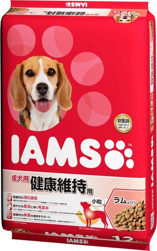 アイムス (IAMS) ドッグフード 成犬用 健康維持用 小粒 ラム&ライス 12kg