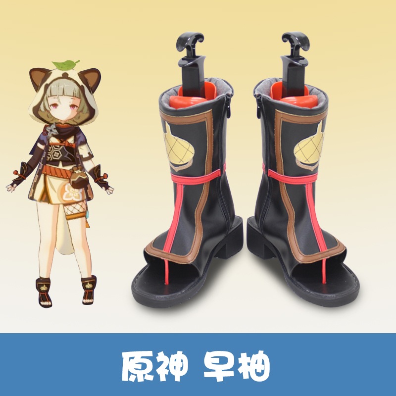 原神 げんしん 早柚 さゆ コスプレ靴 下駄 ハイヒール シューズ