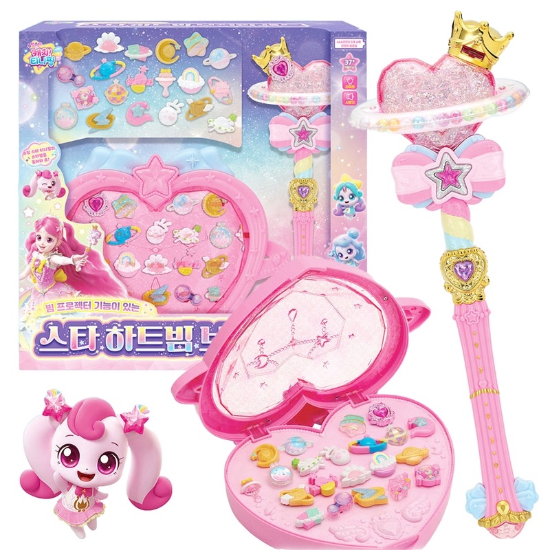 シューティングスターティニッピングスターハートビームジュエリーセットセットプリンセスキャッチティーニッピングローミ魔術棒おもちゃ