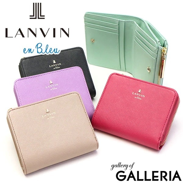 ランバンオンブルー 財布 LANVIN en Bleu 二つ折り 二つ折り財布 リュクサンブール 本革 コンパクト かわいい レディース 480453