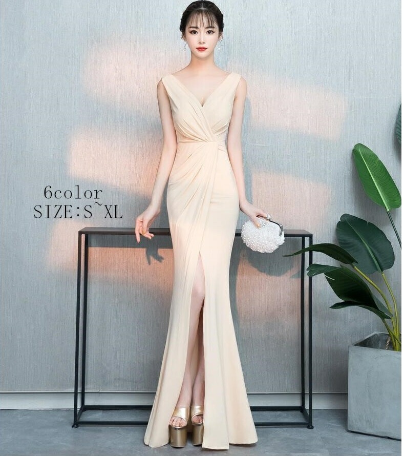 マーメイドドレス ロングドレス ナイトドレス 上品 パーディードレス ウエディングドレス 結婚式 二次会 舞台用 披露宴 演奏会 発表会 ピアノ イベント用 30代40代 顔合わせ 舞 20代